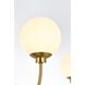 Nyomi 4 Light 42 inch Satin Gold Chandelier Ceiling Light