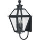 Nottingham LED 26.75 inch Textured Black Outdoor Wall