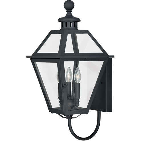 Nottingham LED 26.75 inch Textured Black Outdoor Wall