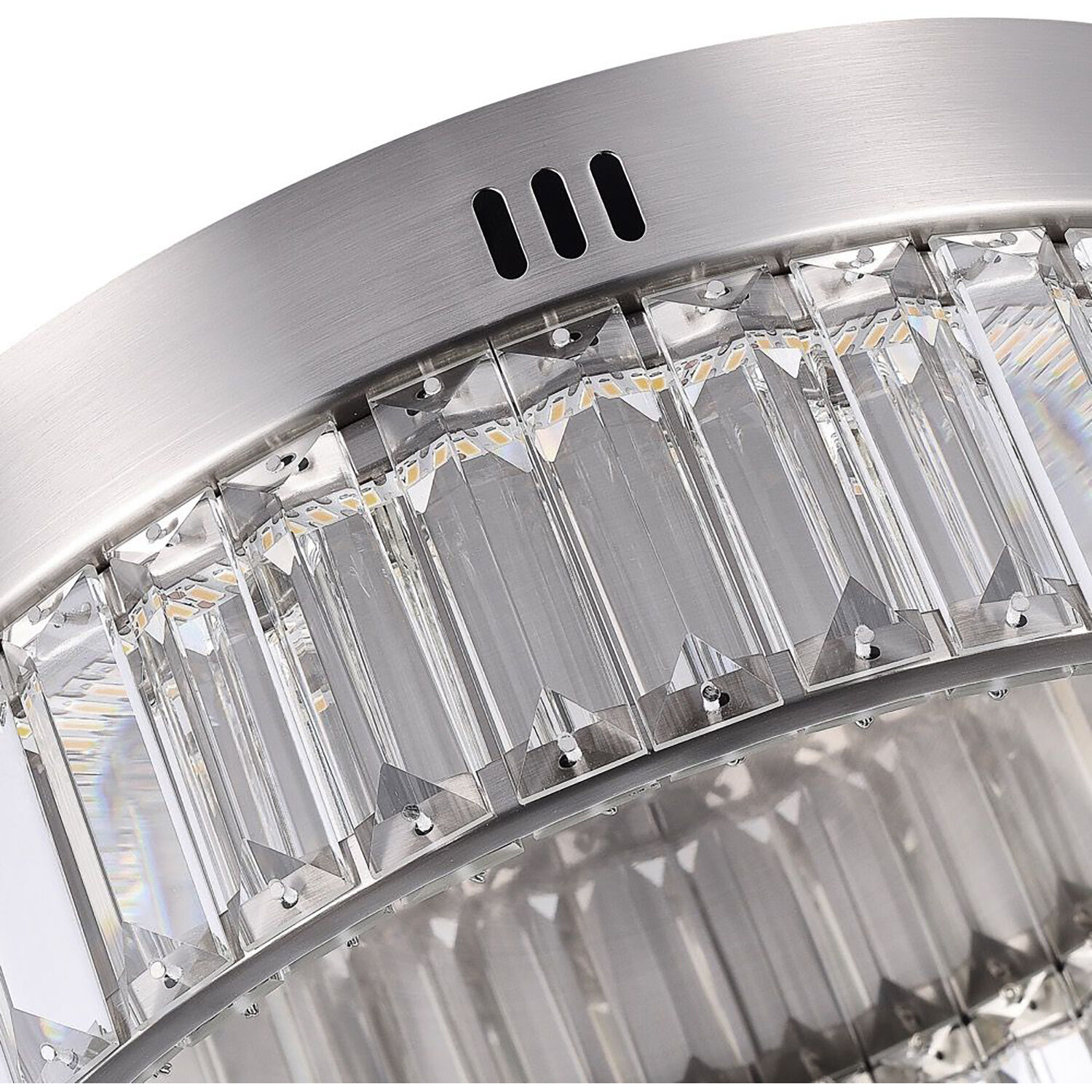 Stella LED 13.75 inch Satin Nickel Flush Mount Ceiling Light