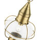 Newburyport 1 Light 11 inch Antique Brass Outdoor Pendant Lantern