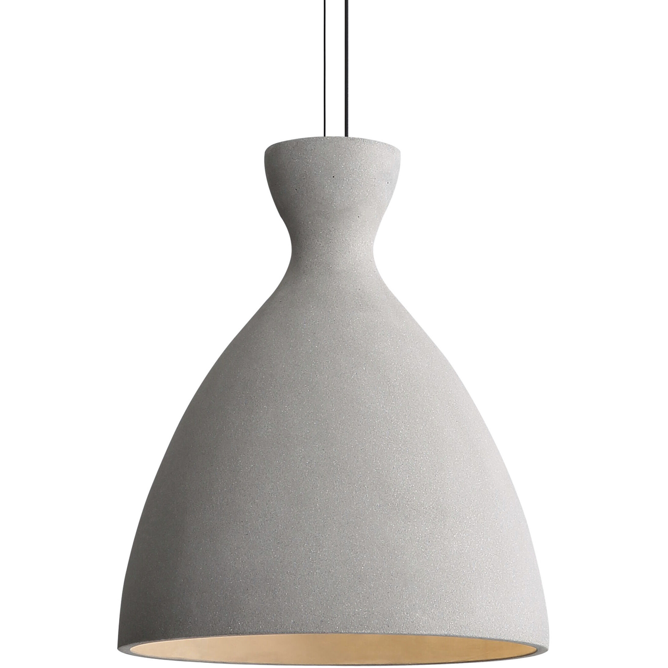 Aethera Pendant Ceiling Light in White Sandstone Cement