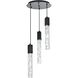 Aurora 3 Light 16 inch Chrome Chandelier Ceiling Light
