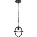 Octavia 1 Light 7.9 inch Dark Brown Pendant Ceiling Light in Dark Bronze