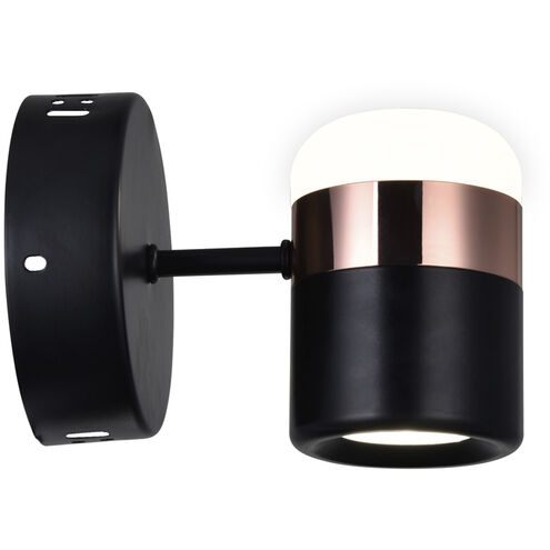 Moxie LED 5 inch Black Wall Light