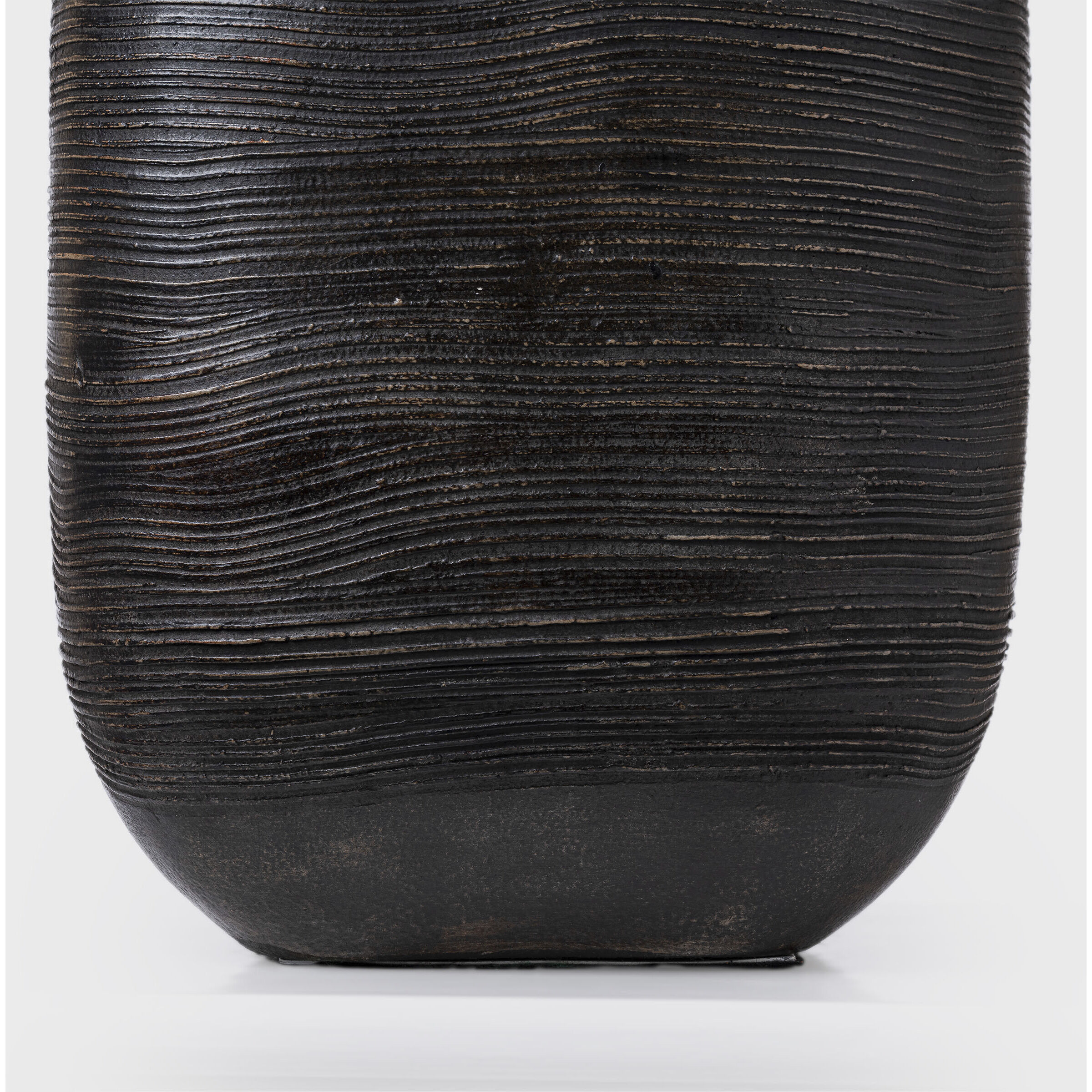 Chapman & Myers Pemba 31.5 inch 15.00 watt Chimney Black Combed Table Lamp Portable Light, Large