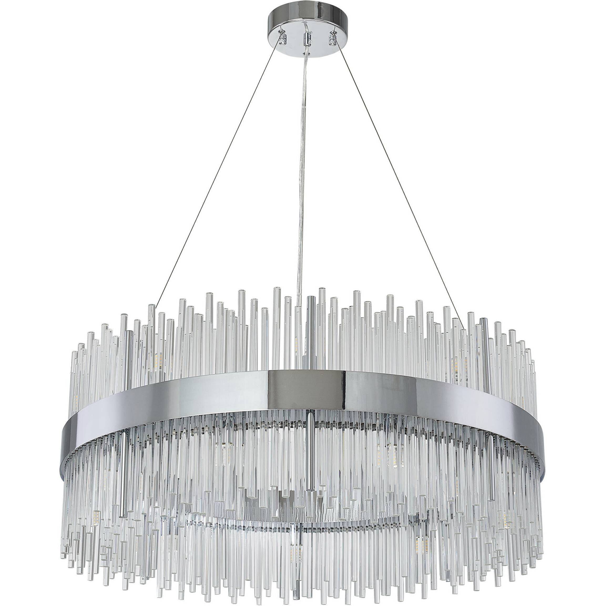 Canada LED 31.4 inch Chrome Chandelier Ceiling Light