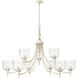 Keating 44 inch 60.00 watt Antique Ivory Chandelier Ceiling Light
