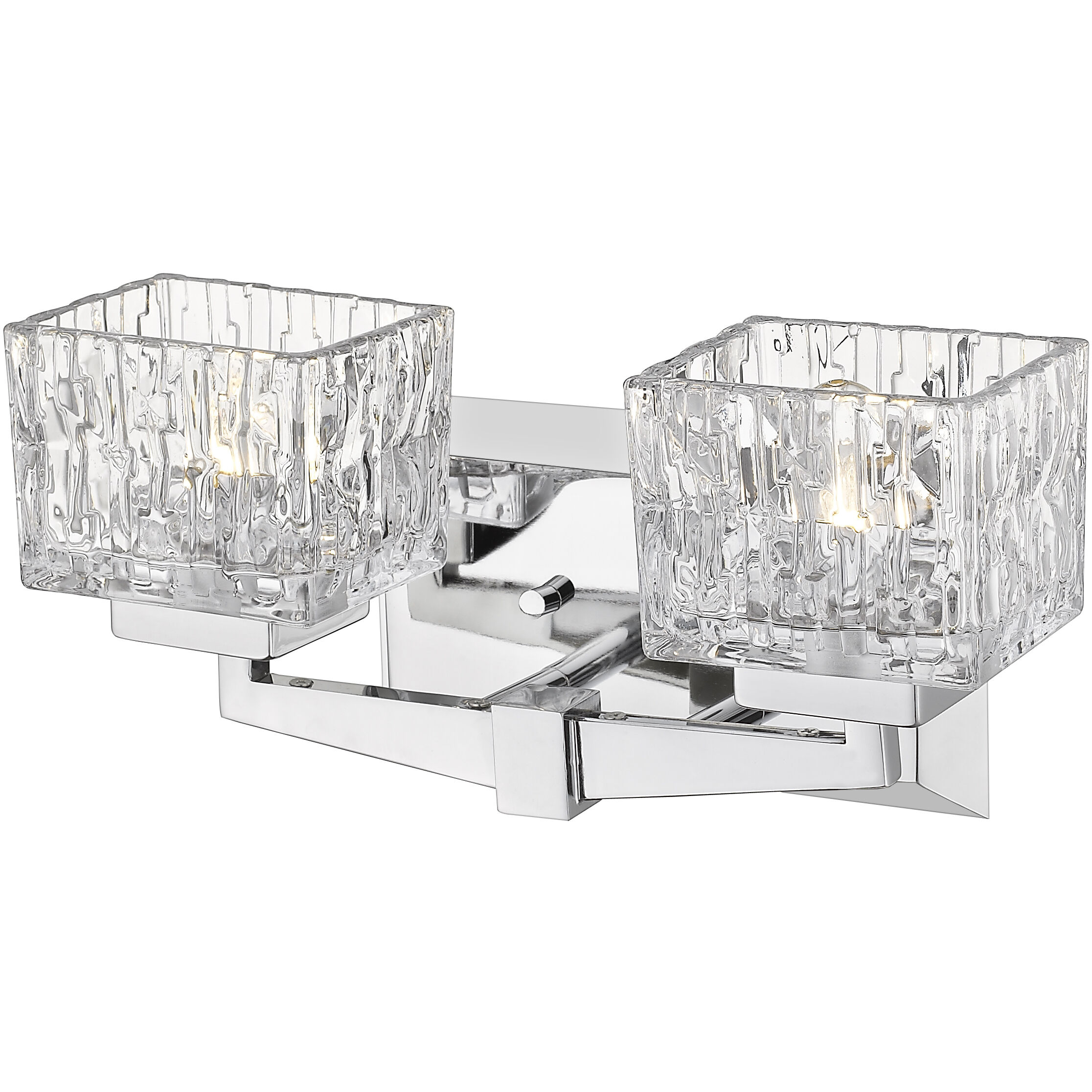 Rubicon 2 Light 13.5 inch Chrome Vanity Wall Light in G9