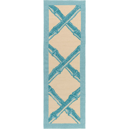 Bondi Beach 144 X 108 inch Aqua, Sky Blue, Cream Rug