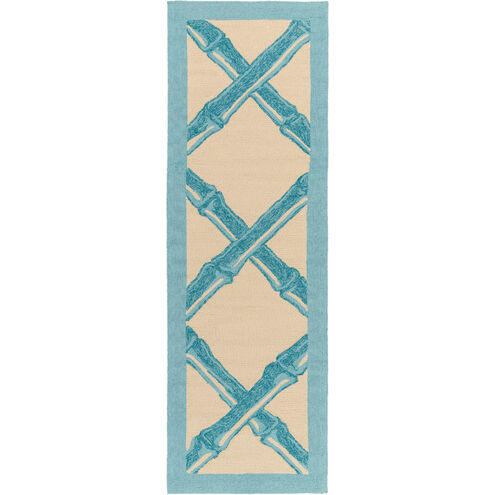 Bondi Beach 144 X 108 inch Aqua, Sky Blue, Cream Rug