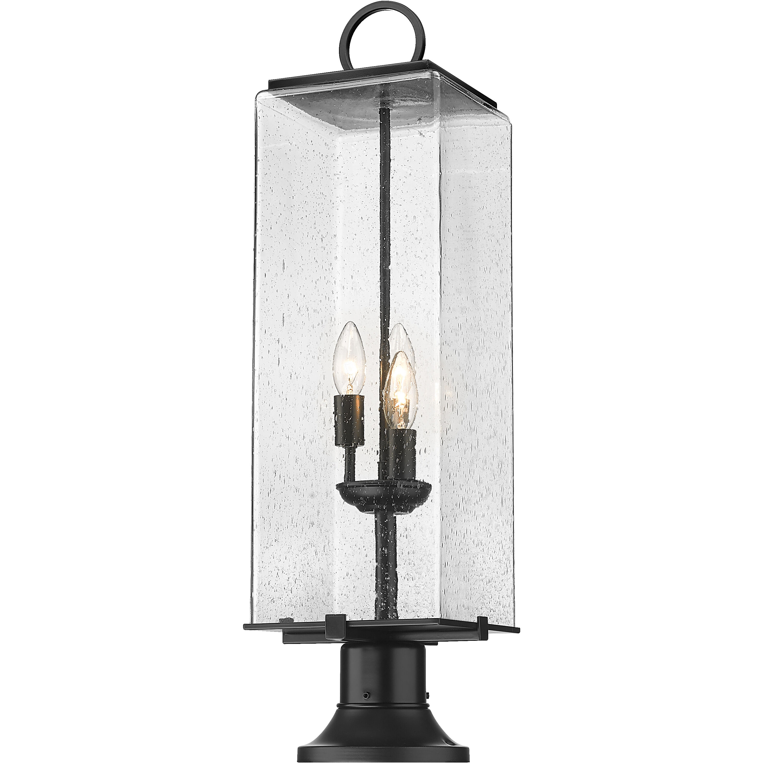 Sana 3 Light 28.5 inch Black Outdoor Pier Mounted Fixture