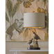 Codorniz 30 inch 150 watt Antique Brass and Black Table Lamp Portable Light, Marjorie Skouras Collection