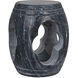 Legend 16.5 X 13.5 inch Black Marble Side Table/Stool