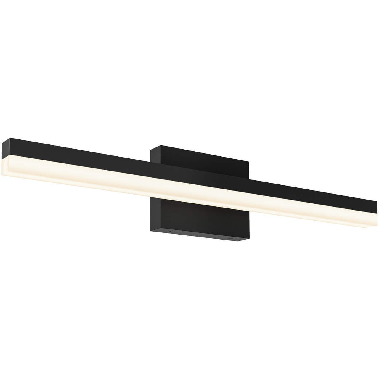 Black linear vanity light hot sale