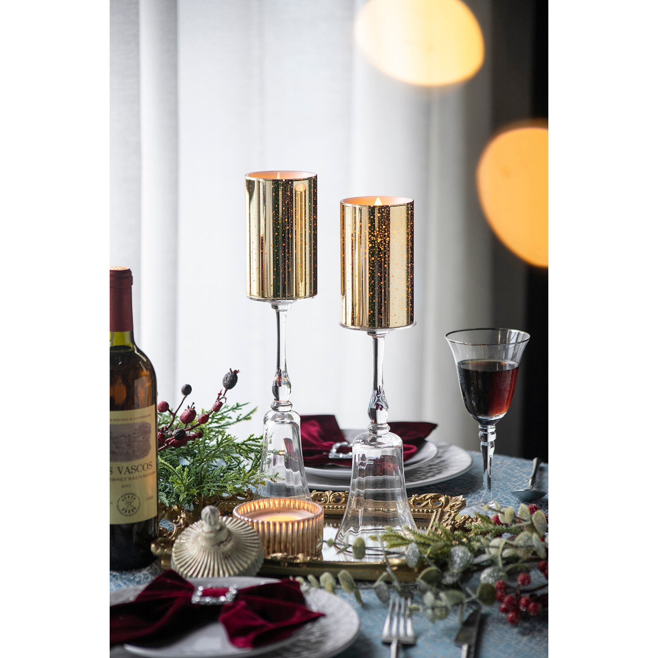 Speckled 5 X 3 inch LED Candle