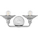 Rigby 2 Light 19 inch Polished Nickel Vanity Light Wall Light