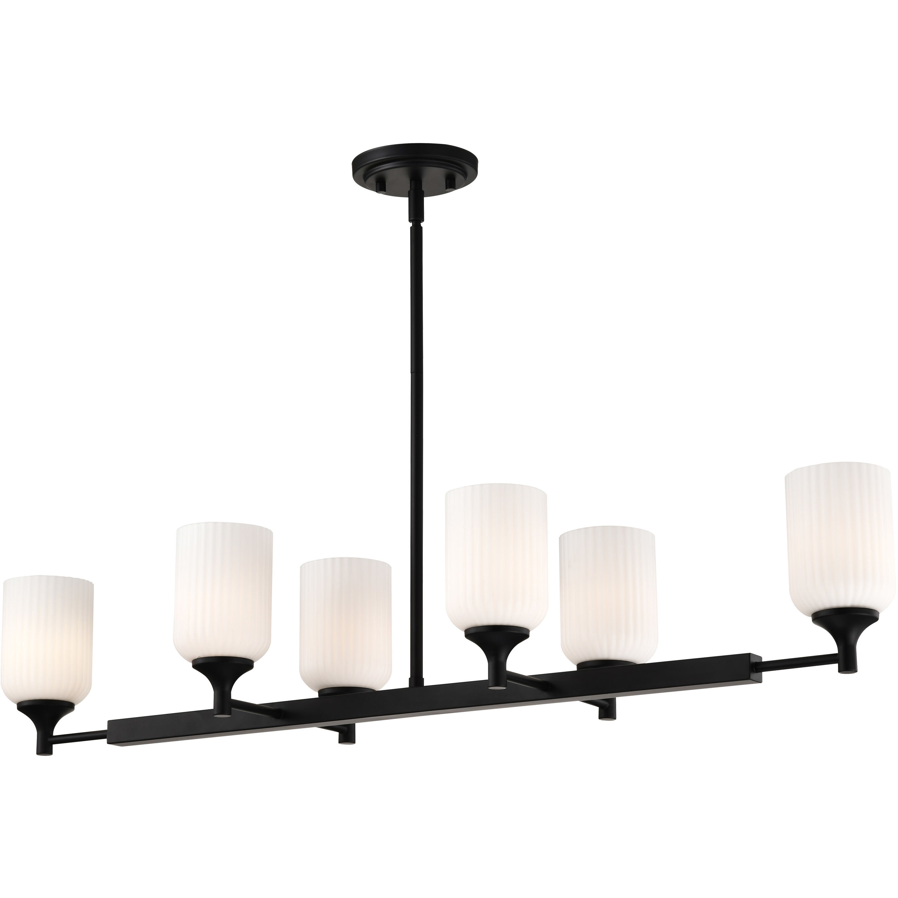 Solara 12 inch Matte Black Pendant Ceiling Light