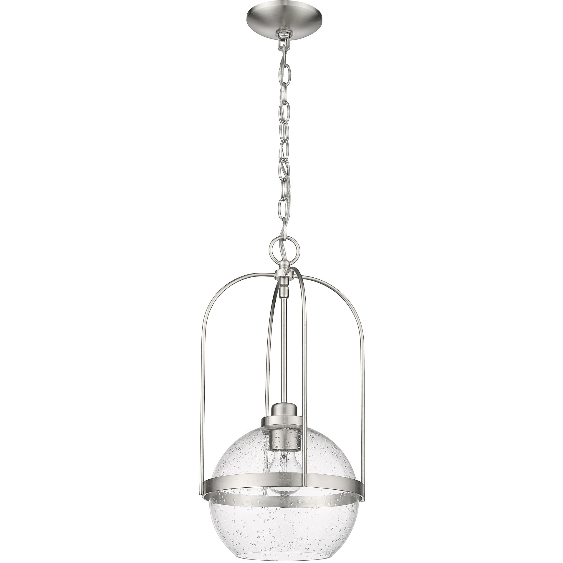 Devonshire 1 Light 10 inch Brushed Nickel Pendant Ceiling Light
