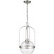 Devonshire 1 Light 10 inch Brushed Nickel Pendant Ceiling Light