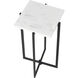 Lanier 18 X 10 inch Black and White Accent Table, Square