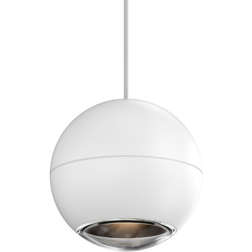Hemisphere LED 4 inch Textured White Pendant Ceiling Light