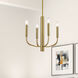 Eleanor 4 Light 16 inch Aged Brass Chandelier Ceiling Light