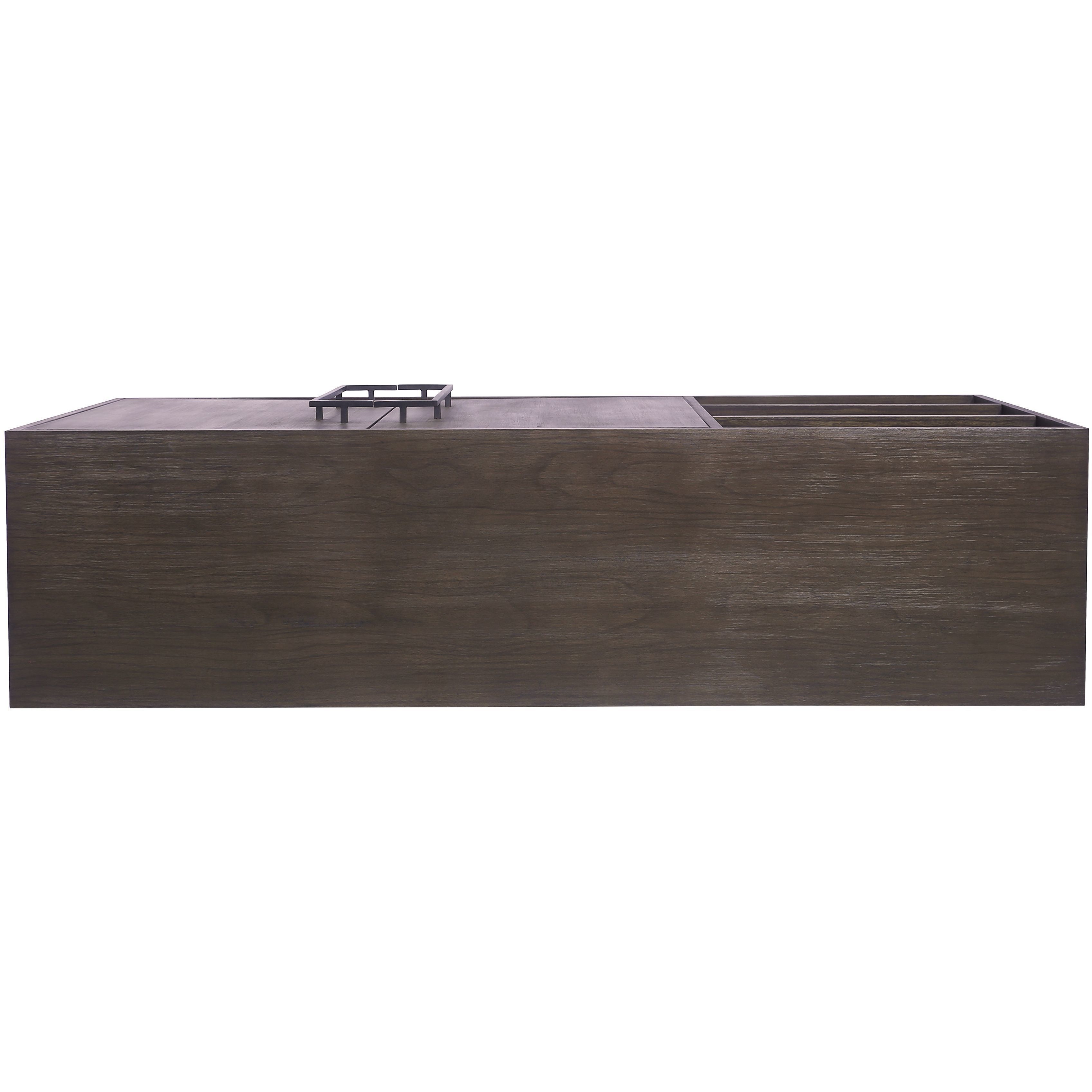 Seaton Espresso with Black Credenza