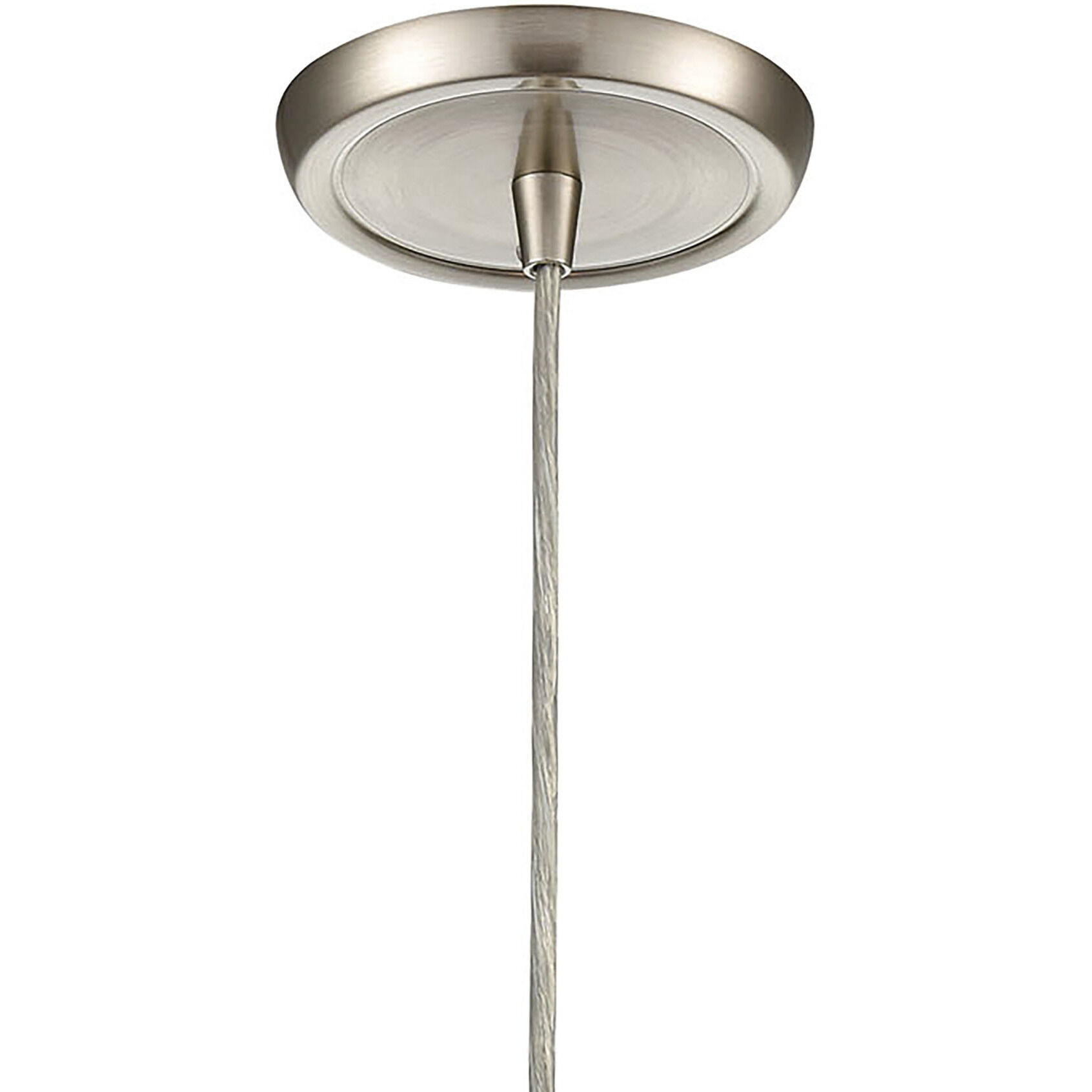 Cirrus 1 Light 6 inch Satin Nickel Pendant Ceiling Light