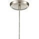 Cirrus 1 Light 6 inch Satin Nickel Pendant Ceiling Light
