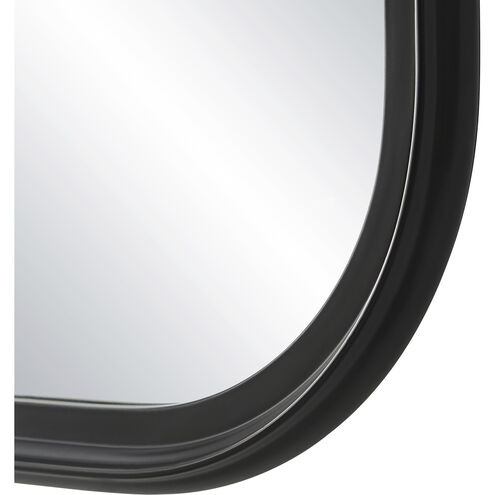 Kaja 36 X 24 inch Matte Black Wall Mirror