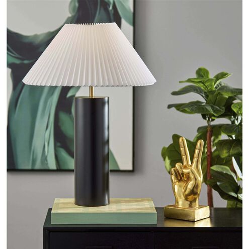 Marta 25.5 inch 100.00 watt Black Wood Table Lamp Portable Light