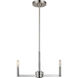 Fullton 3 Light 10 inch Brushed Nickel Chandelier Ceiling Light