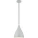 Oden 1 Light 9 inch Matte Grey Pendant Ceiling Light