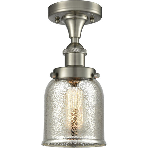Small Bell LED 5 inch Satin Nickel Flush Mount Ceiling Light, Ballston