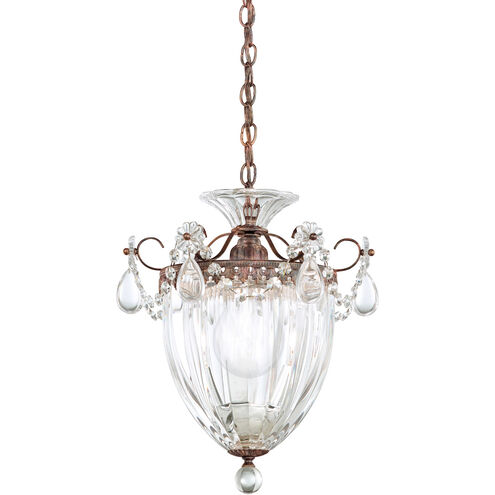 Bagatelle 1 Light Heirloom Bronze Pendant Ceiling Light in Bagatelle Spectra