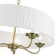 Edinburgh 5 Light 23 inch Antique Brass Pendant Chandelier Ceiling Light