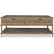 Coast 48 X 18 inch Oak Stain and Gunmeta Coffee Table