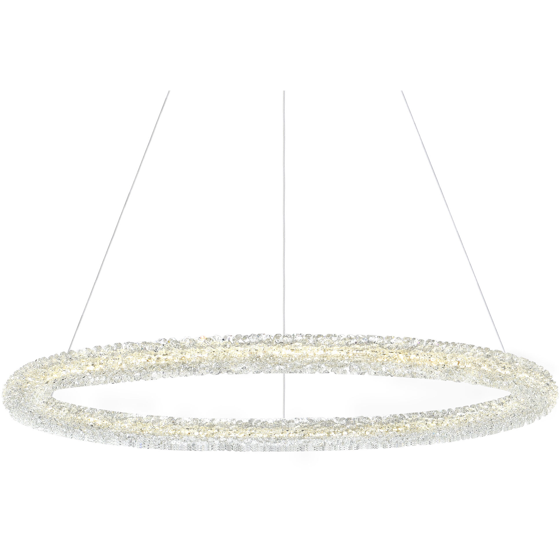 Arielle LED 32 inch Chrome Down Chandelier Ceiling Light