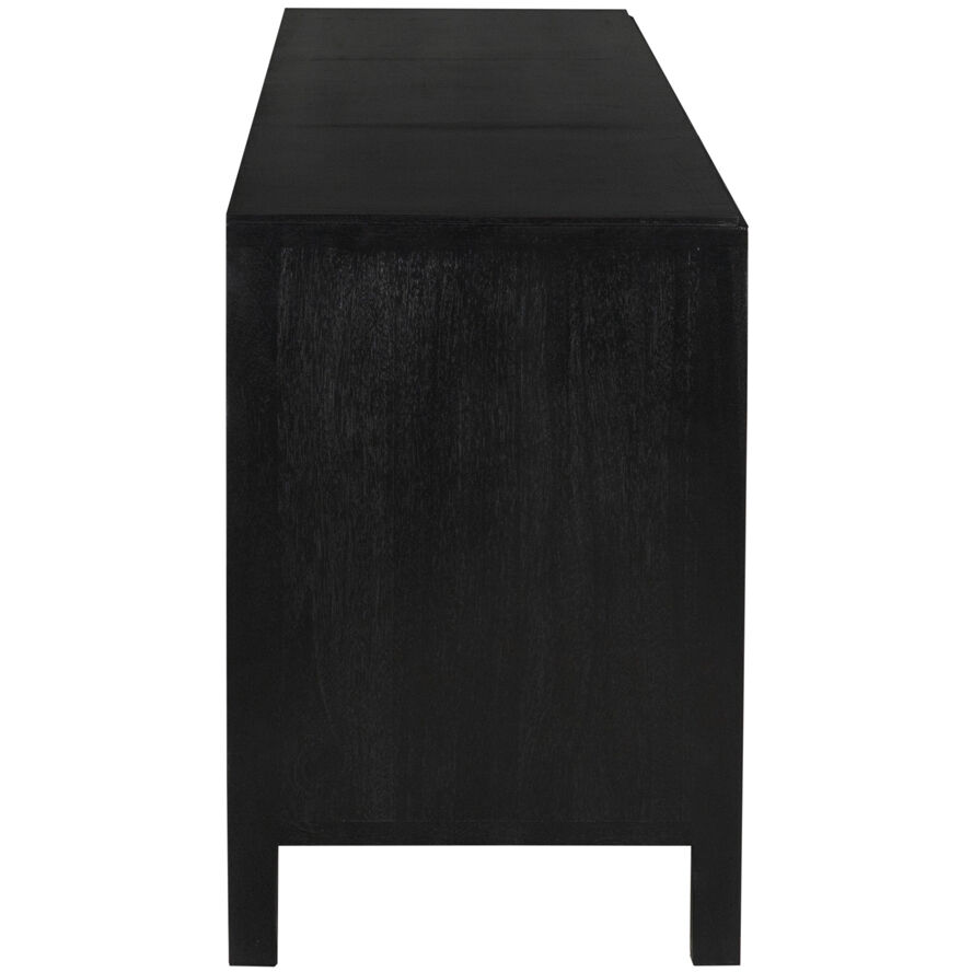 Weston 117 X 20.5 inch Hand Rubbed Black with Light Brown Sideboard, Extra Large