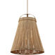 Parnell 1 Light 27.75 inch Beige Pendant Ceiling Light, Large