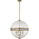 Stirling 4 Light 19.88 inch Warm Brass Pendant Ceiling Light