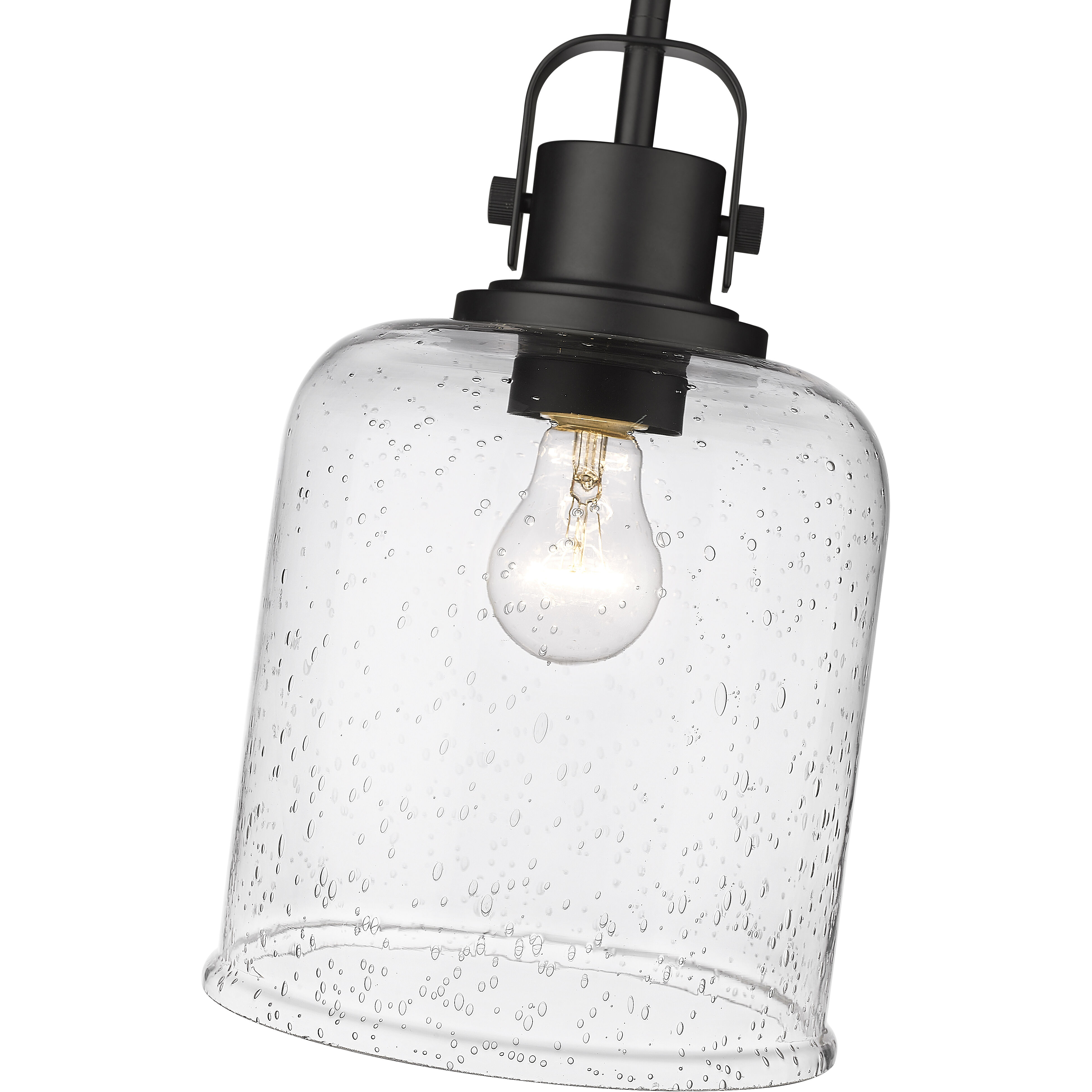 Kinsley 1 Light 8 inch Matte Black Pendant Ceiling Light