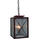 Exeter 2 Light 9 inch Satin Black Pendant Ceiling Light in Clear