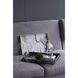 Quinn Rectangular Decorative Black and White Tray, Set of 2