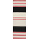 Sheffield Market 96 X 30 inch Coral, Black, Light Gray, Butter Rug
