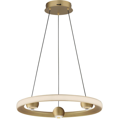 Nodes LED 18 inch Gold Ring Pendant Ceiling Light