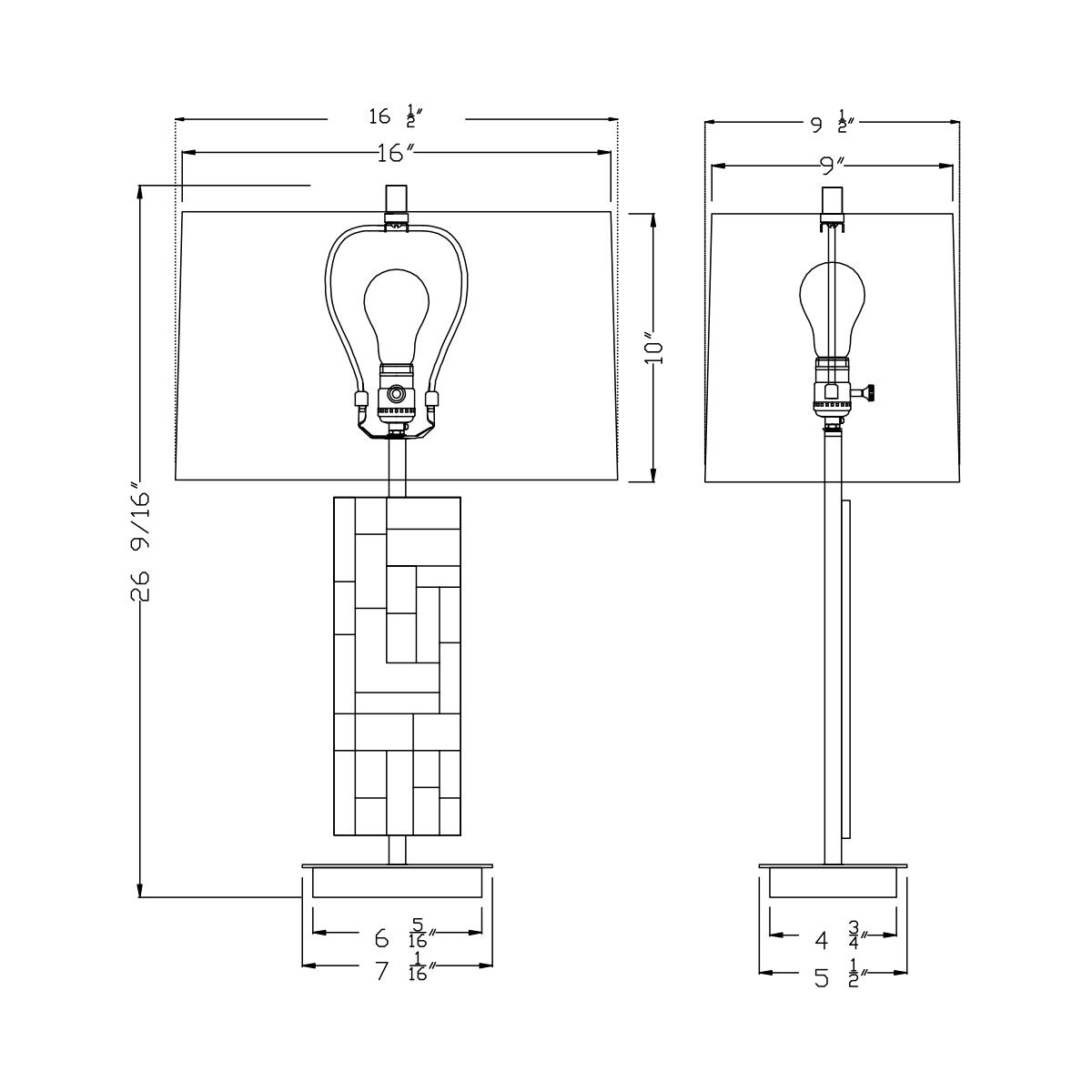 Sybil 26.5 inch 150.00 watt Antique Black Table Lamp Portable Light
