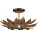 Alithea 1 Light 18.25 inch Antique Brass Semi-Flush Mount Ceiling Light