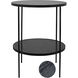 Rivoli 30 X 25 inch Matte Black Side Table